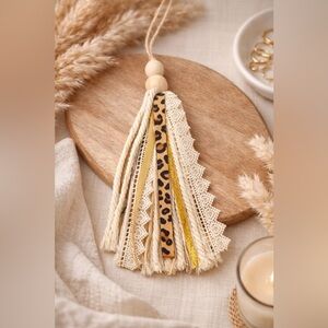 Handmade Leopard Tassel Bookmark